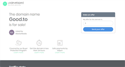 Desktop Screenshot of good.to