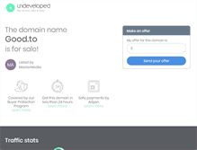 Tablet Screenshot of good.to